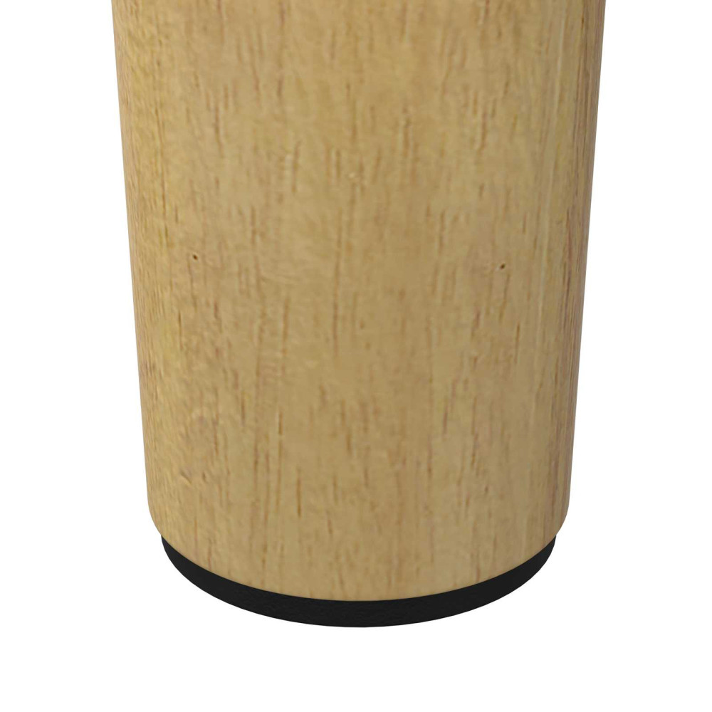 Produktbild för Möbelfötter 2 pcs Brun Ø 44 x 100 mm Massiv Eukalyptus Trä
