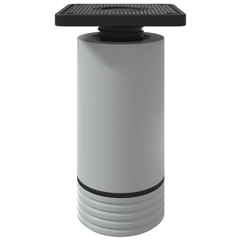 Produktbild för Möbelfötter Justerbar 2 pcs Vit 64 x 64 x 100 mm PP