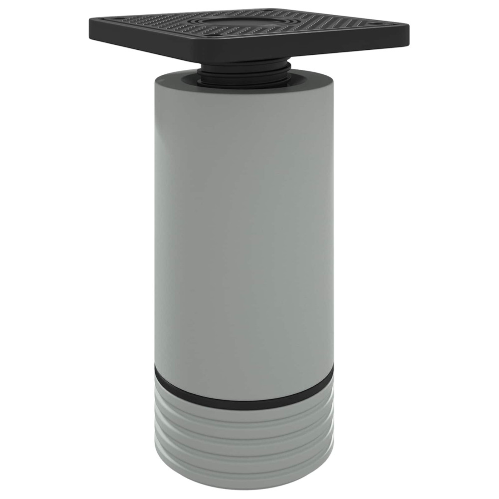 Produktbild för Möbelfötter Justerbar 2 pcs Vit 64 x 64 x 100 mm PP