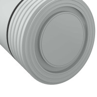 Produktbild för Möbelfötter Justerbar 2 pcs Vit 64 x 64 x 100 mm PP