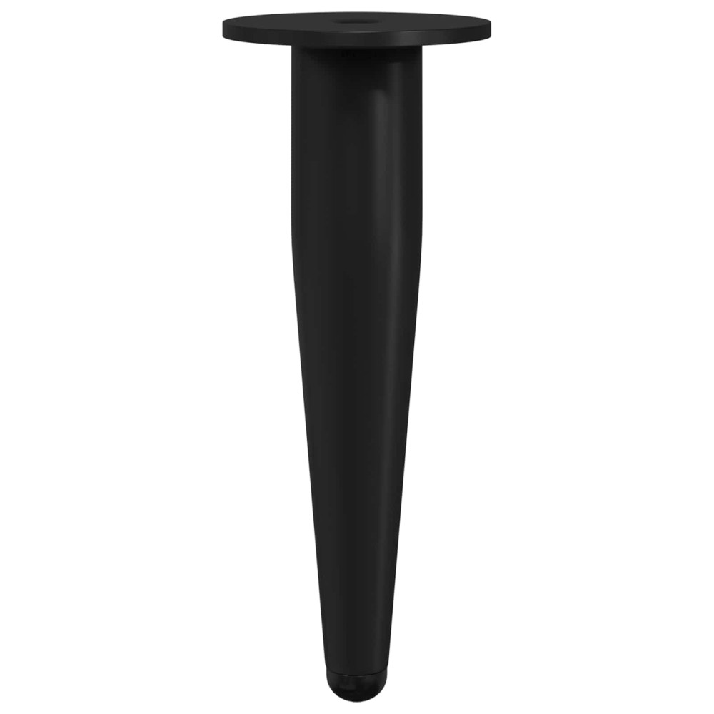 Produktbild för Möbelfötter 2 pcs Svart Ø 40 x 98 mm Järn