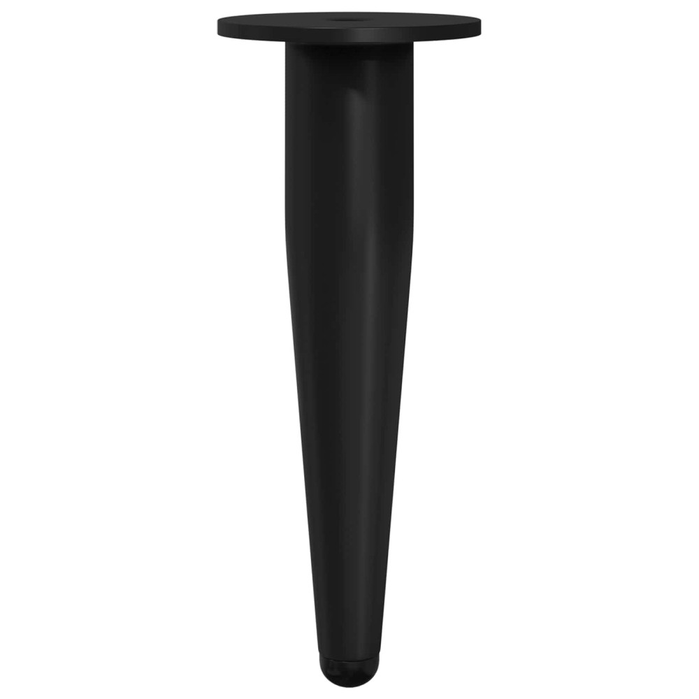 Produktbild för Möbelfötter 2 pcs Svart Ø 40 x 98 mm Järn