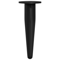 Produktbild för Möbelfötter 2 pcs Svart Ø 40 x 98 mm Järn