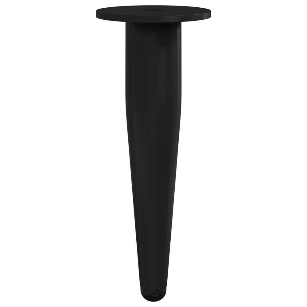 Produktbild för Möbelfötter 2 pcs Svart Ø 40 x 98 mm Järn