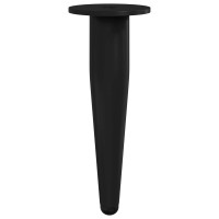 Produktbild för Möbelfötter 2 pcs Svart Ø 40 x 98 mm Järn