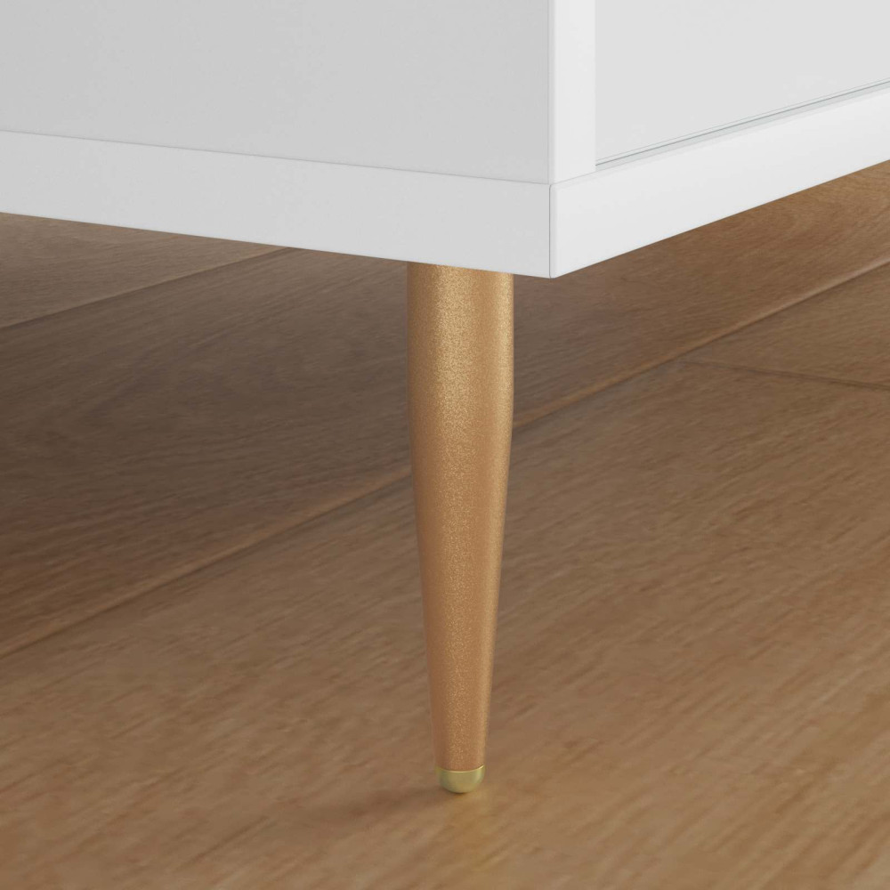 Produktbild för Stående Fötter 2 pcs Guld 98 x 40 mm Järn