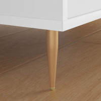 Produktbild för Stående Fötter 2 pcs Guld 98 x 40 mm Järn