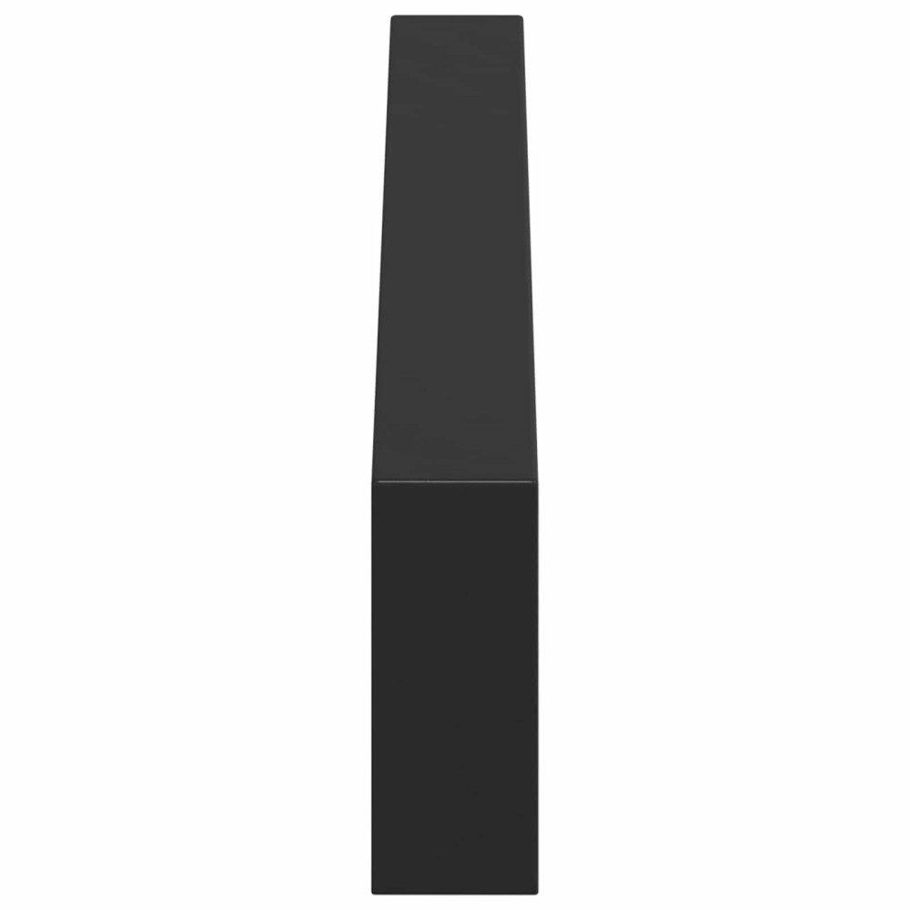Produktbild för Möbelfötter 12 pcs Svart 481 x 40,5 x 100 mm Järn