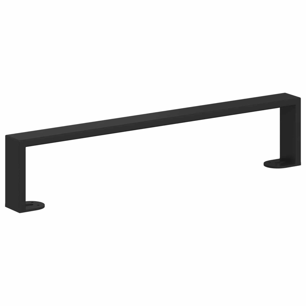 Produktbild för Möbelfötter 12 pcs Svart 481 x 40,5 x 100 mm Järn