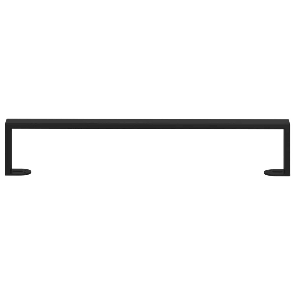 Produktbild för Möbelfötter 2 pcs Svart 546 x 40,5 x 100 mm Järn