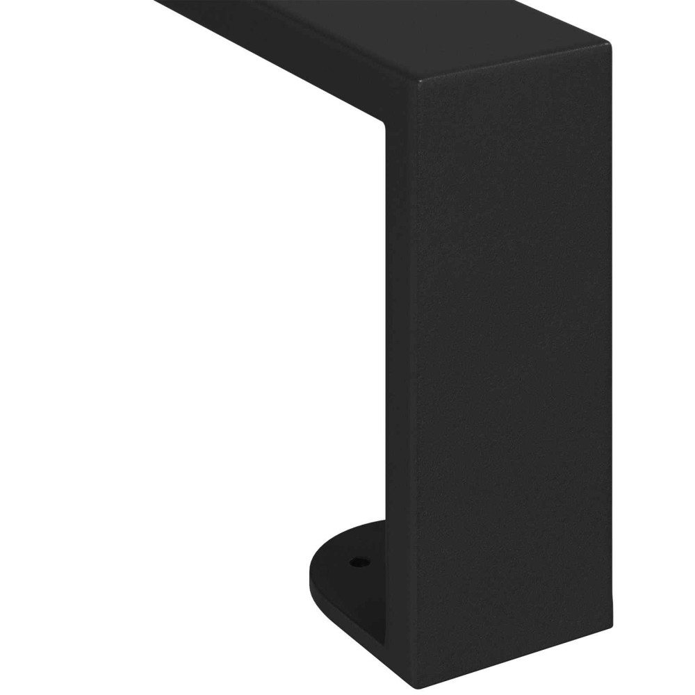 Produktbild för Möbelfötter 2 pcs Svart 546 x 40,5 x 100 mm Järn