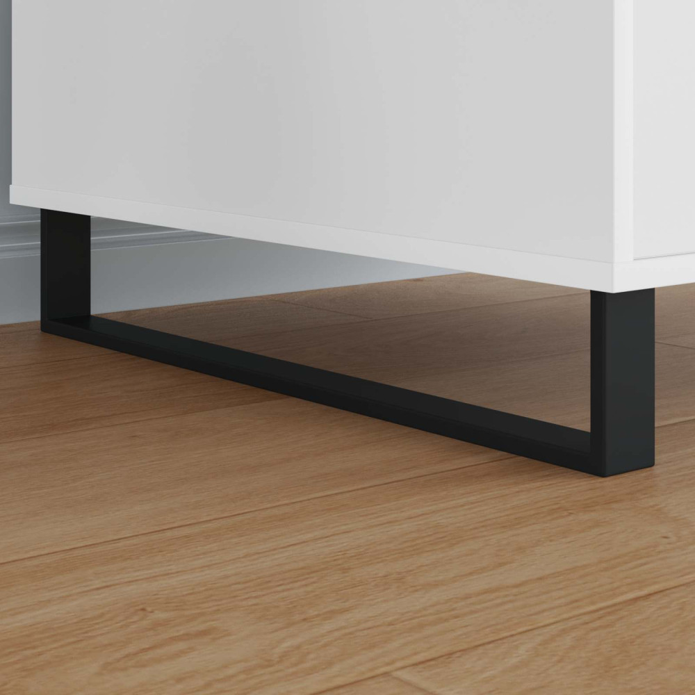 Produktbild för Möbelfötter 2 pcs Svart 596 x 40,5 x 100 mm Järn