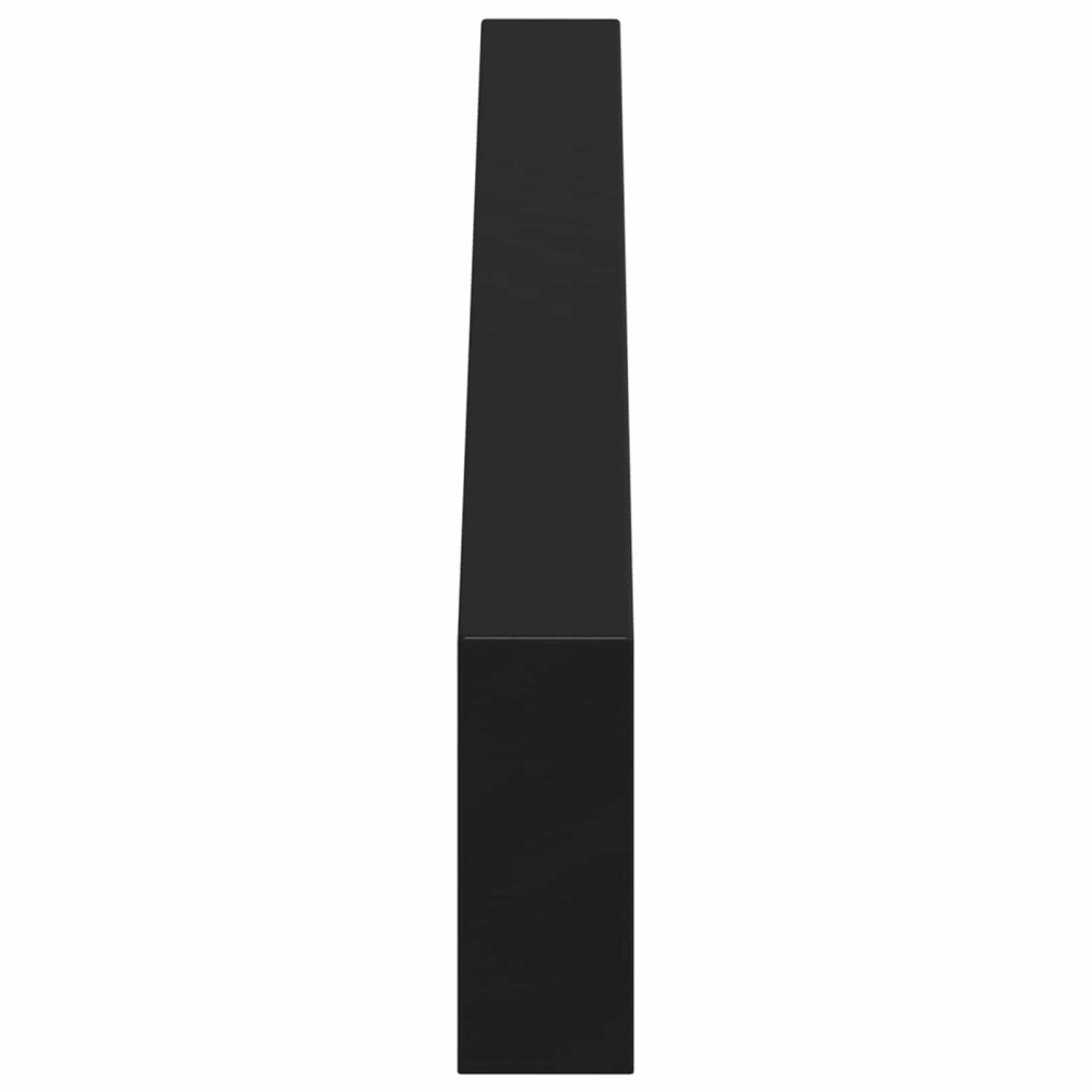 Produktbild för Möbelfötter 2 pcs Svart 596 x 40,5 x 100 mm Järn
