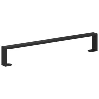 Produktbild för Möbelfötter 2 pcs Svart 596 x 40,5 x 100 mm Järn