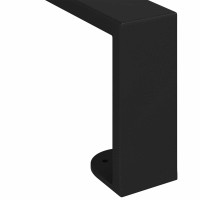 Produktbild för Möbelfötter 12 pcs Svart 596 x 40,5 x 100 mm Järn