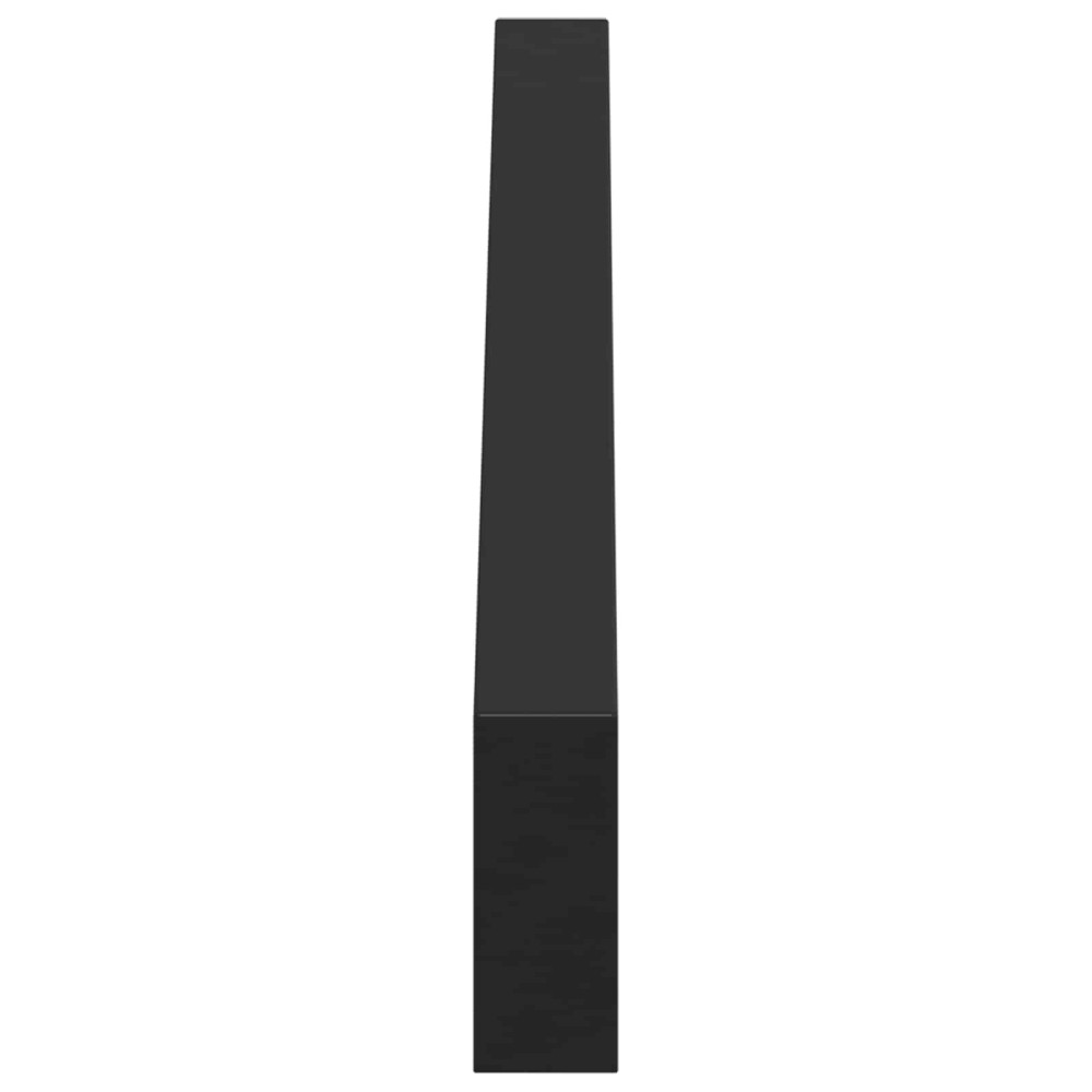 Produktbild för Möbelfötter 12 pcs Svart 796 x 40,5 x 100 mm Järn