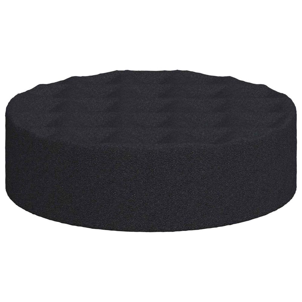 Produktbild för Möbelkuddar 2 pcs Svart Ø 14 x 4 mm EVA