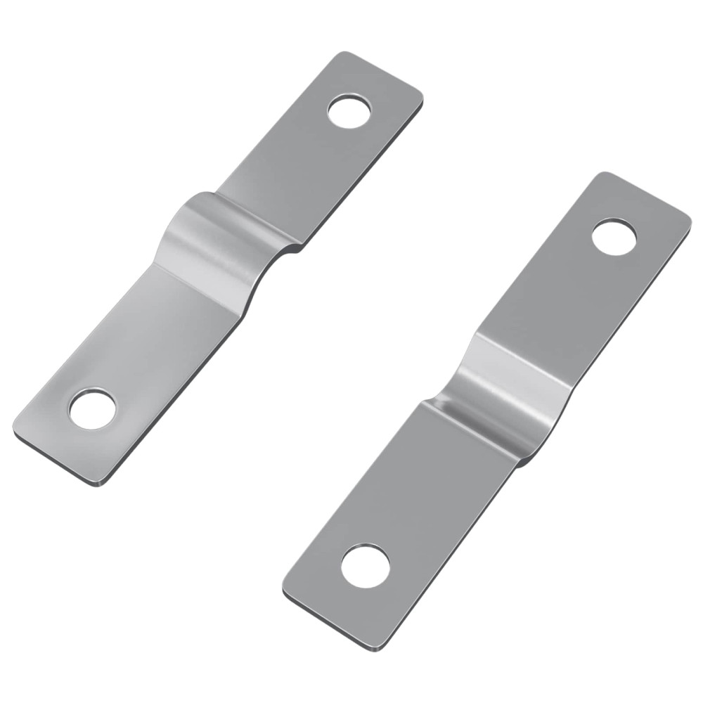 Produktbild för Slagsplåt 2 pcs Silver 50 x 10 x 1,2 mm Järn