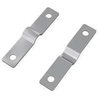 Produktbild för Slagsplåt 2 pcs Silver 50 x 10 x 1,2 mm Järn