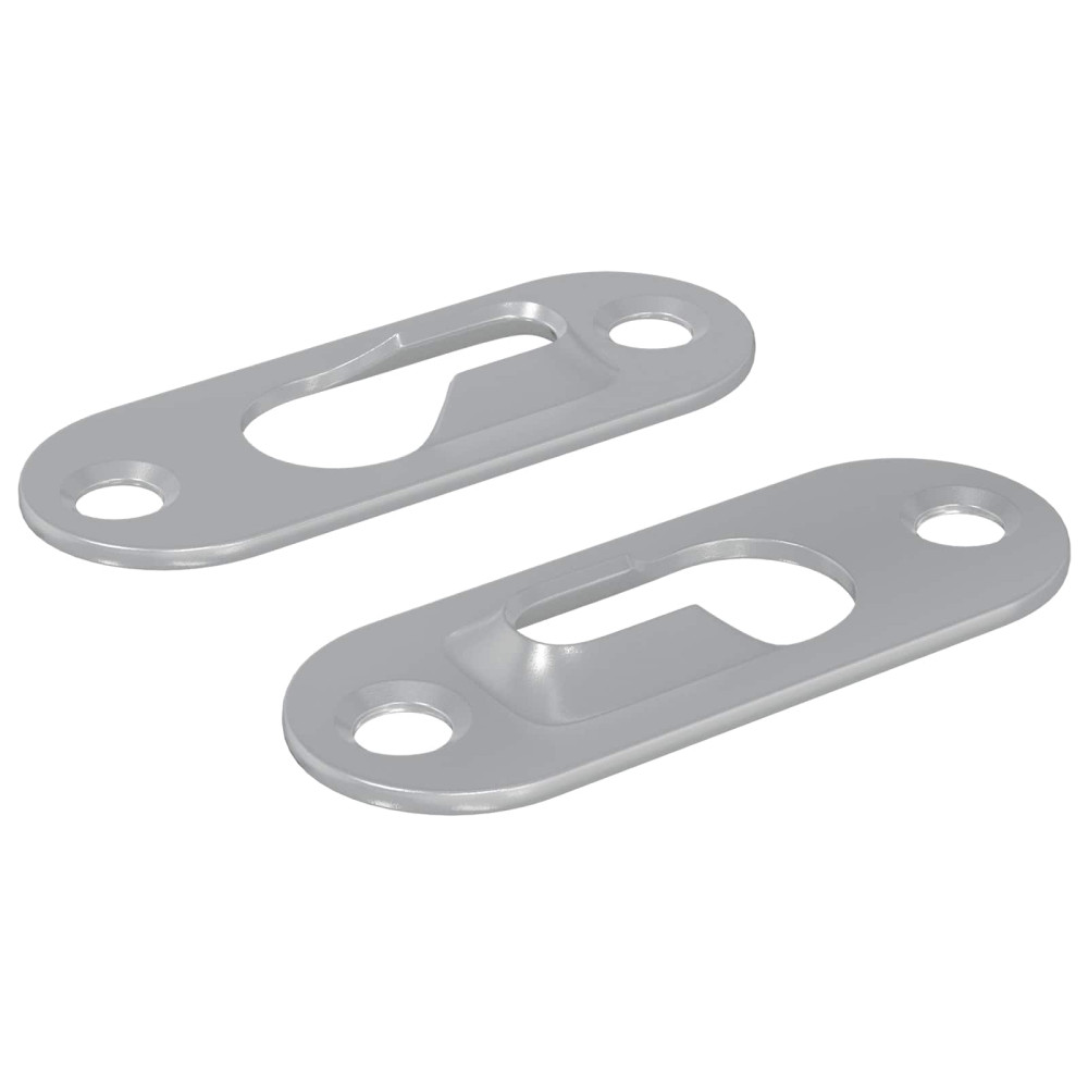 Produktbild för Nyckelhål Hängare 2 pcs Silver 45 x 16 x 3.5 mm Järn