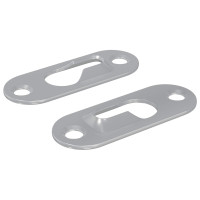 Produktbild för Nyckelhål Hängare 2 pcs Silver 45 x 16 x 3.5 mm Järn