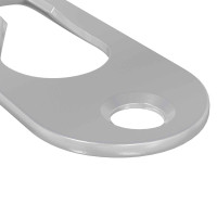 Produktbild för Nyckelhål Hängare 2 pcs Silver 45 x 16 x 3.5 mm Järn