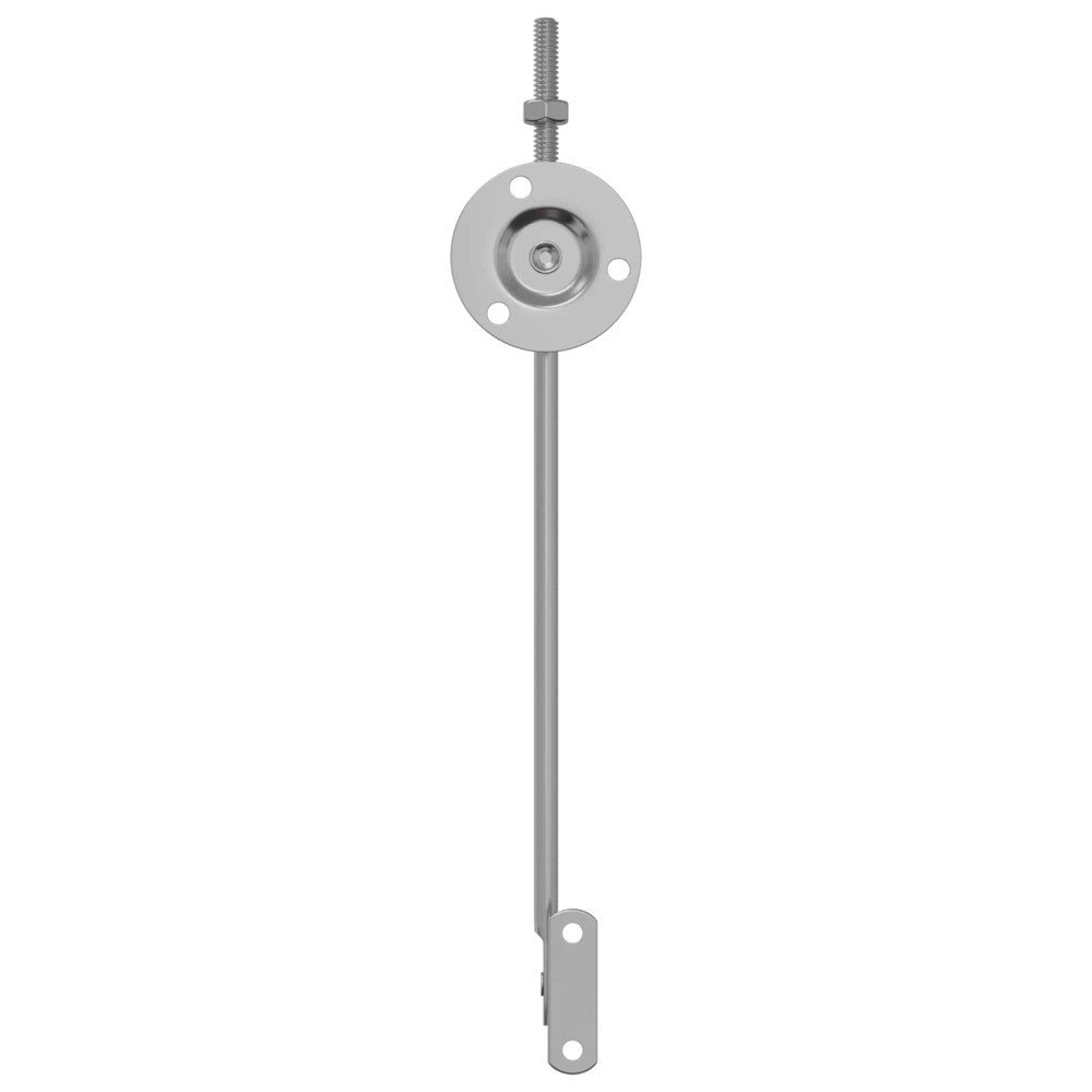 Produktbild för Locket stödgångjärn 2 pcs Silver 194 x 36 x 18 mm Järn