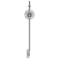 Produktbild för Locket stödgångjärn 12 pcs Silver 194 x 36 x 18 mm Järn
