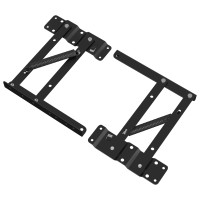 Produktbild för Sänglyftmekanism 2 pcs Svart 340 x 95 x 40 mm Järn