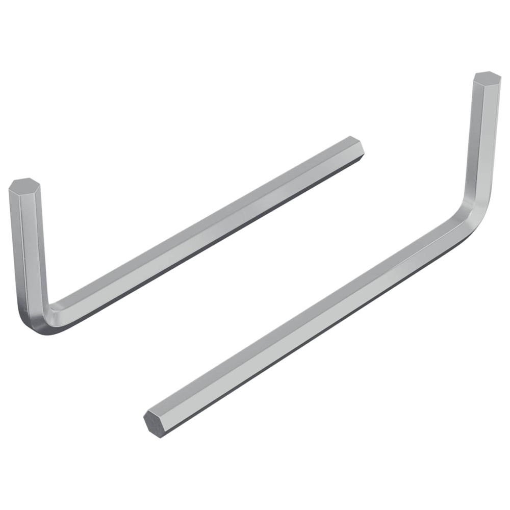 Produktbild för Sexkantnyckel 2 pcs Silver 22 x 66 mm Stål