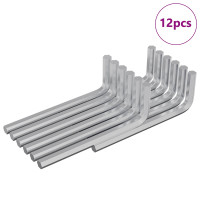 Produktbild för Sexkantnyckel 12 pcs Silver 32 x 86 mm Stål