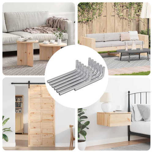 vidaXL Sexkantnyckel 12 pcs Silver 32 x 86 mm Stål