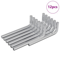 Produktbild för Sexkantnyckel 12 pcs Silver 32 x 86 mm Stål