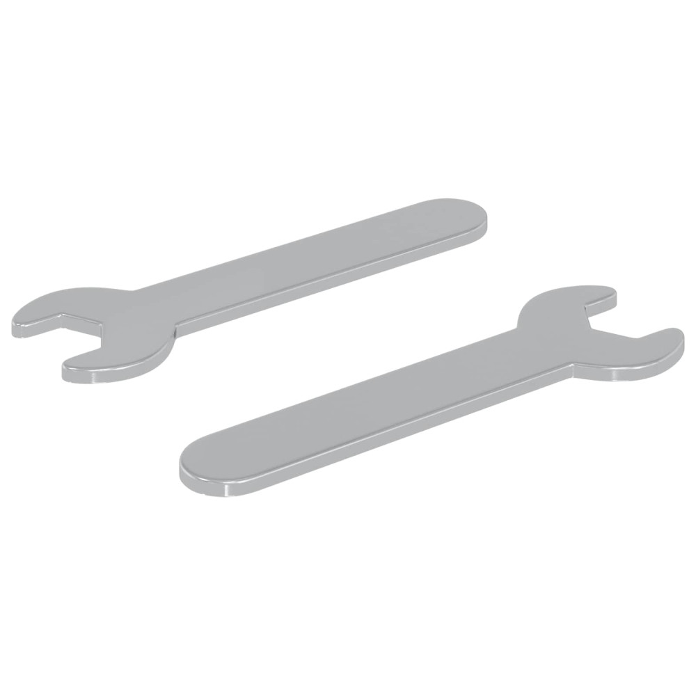 Produktbild för Blocknyckel 2 pcs Silver 10 mm Järn