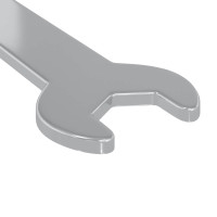 Produktbild för Blocknyckel 2 pcs Silver 10 mm Järn