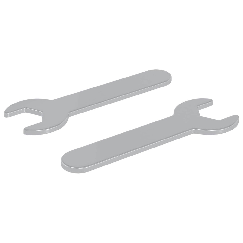 Produktbild för Blocknyckel 2 pcs Silver 13 mm Järn