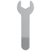 Produktbild för Blocknyckel 2 pcs Silver 13 mm Järn