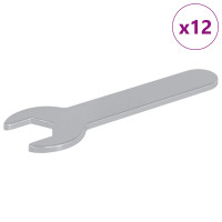 Produktbild för Blocknyckel 12 pcs Silver 13 mm Järn