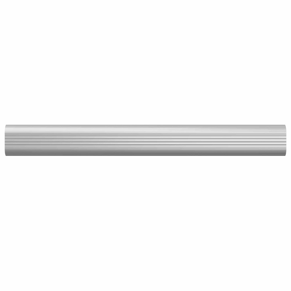 Produktbild för Klädstång 12 pcs Silver 264 x 15 x 29 mm Aluminiumlegering