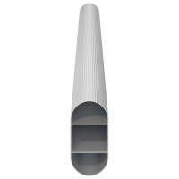 Produktbild för Klädstång 12 pcs Silver 264 x 15 x 29 mm Aluminiumlegering