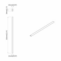 Produktbild för Klädstång 12 pcs Silver 316 x 15 x 29 mm Aluminiumlegering