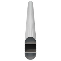 Produktbild för Klädstång 12 pcs Silver 371,5 x 15 x 29 mm Aluminiumlegering