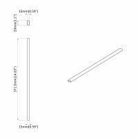 Produktbild för Klädstång 12 pcs Silver 371,5 x 15 x 29 mm Aluminiumlegering