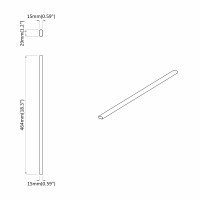 Produktbild för Klädstång 2 pcs Silver 464 x 15 x 29 mm Aluminiumlegering