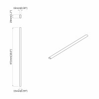Produktbild för Klädstång 12 pcs Silver 472 x 15 x 29 mm Aluminiumlegering