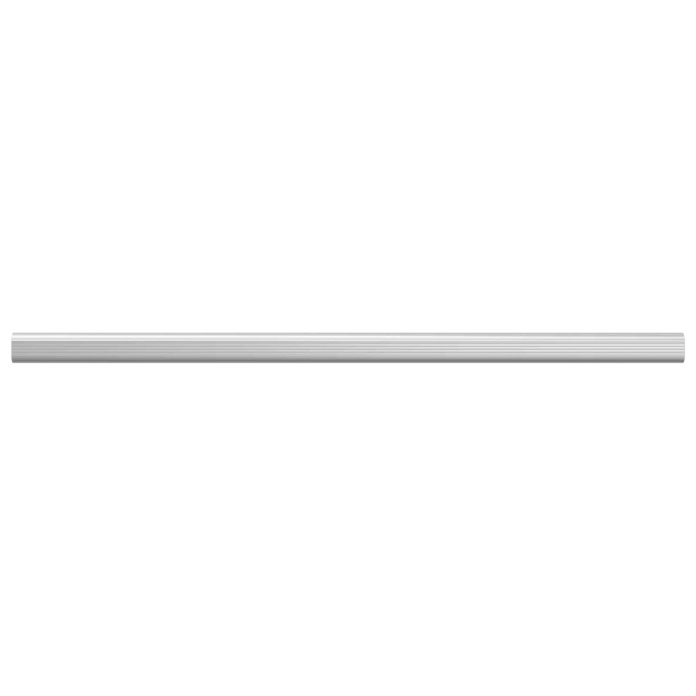Produktbild för Klädstång 2 pcs Silver 664 x 15 x 29 mm Aluminiumlegering
