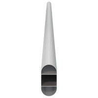 Produktbild för Klädstång 2 pcs Silver 764 x 15 x 29 mm Aluminiumlegering