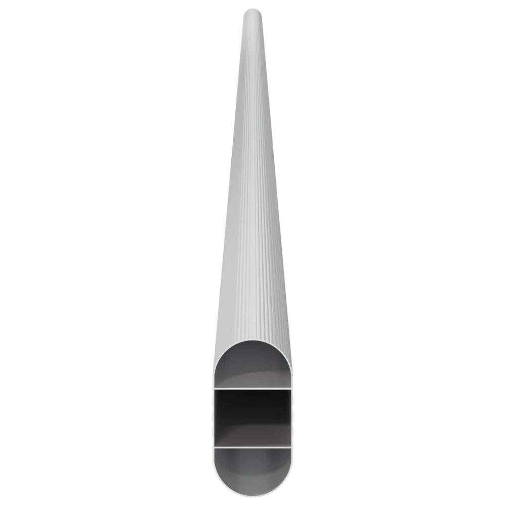 Produktbild för Klädstång 12 pcs Silver 964 x 15 x 29 mm Aluminiumlegering