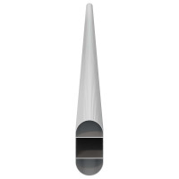 Produktbild för Klädstång 12 pcs Silver 964 x 15 x 29 mm Aluminiumlegering