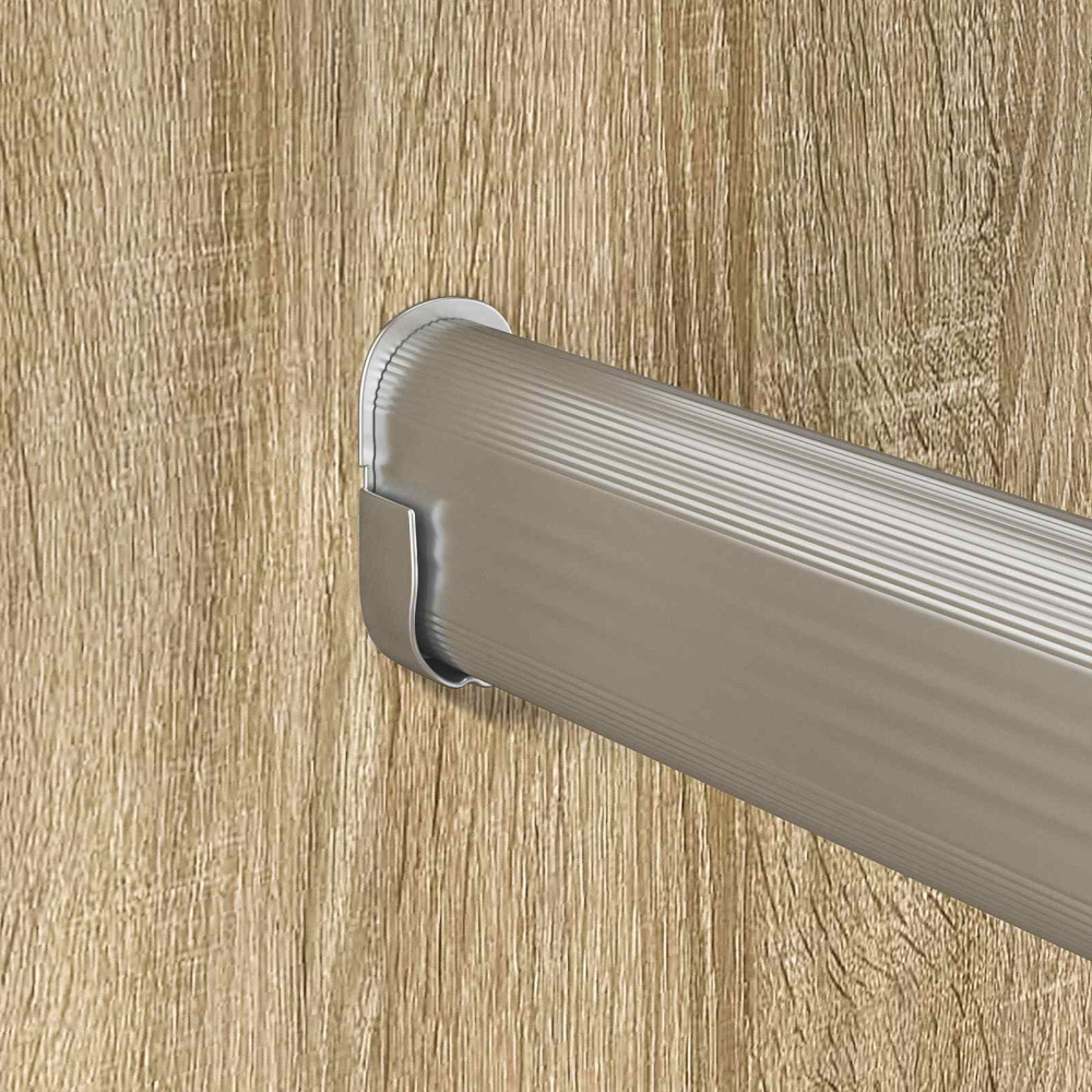 Produktbild för Klädstång 12 pcs Silver 964 x 15 x 29 mm Aluminiumlegering